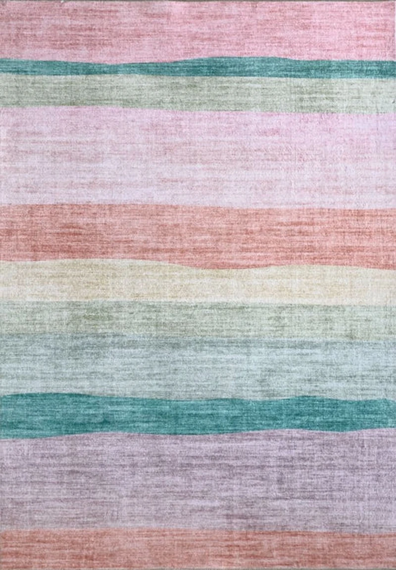 Soft Pink Daisy Blossom Area Rug