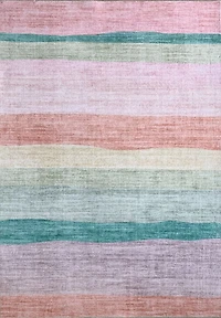 Soft Pink Daisy Blossom Area Rug