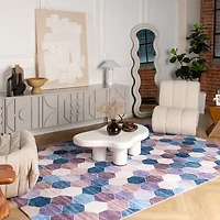Europa Multi-Toned Modern Distressed Rug