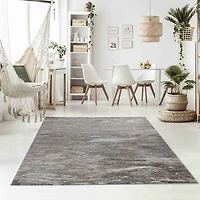 Hamilton Brown Floral Border Traditional Rug