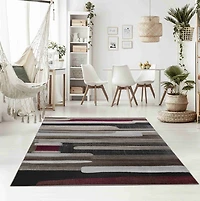 Hamilton Brown Geometric Vintage-Inspired Rug