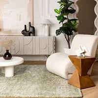 Aqua Leela Abstract Splash Contemporary Rug