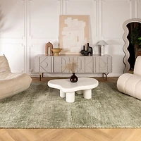 Aqua Leela Abstract Splash Contemporary Rug