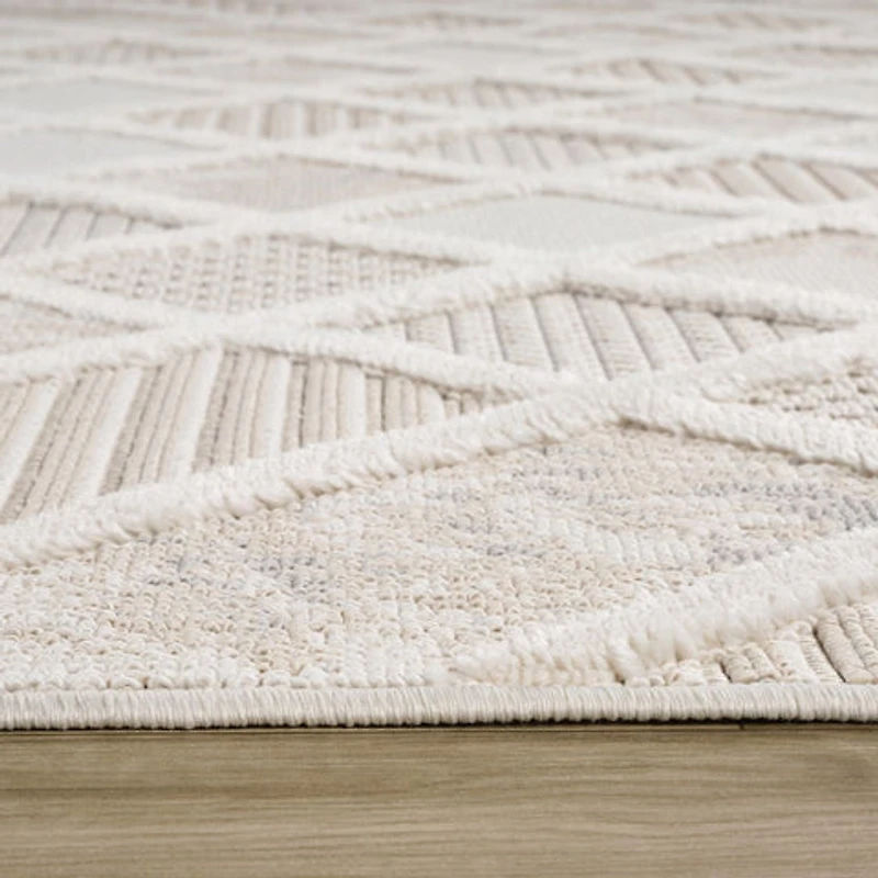 Marrakech Patterned Beige Area Rug