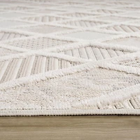 Marrakech Patterned Beige Area Rug