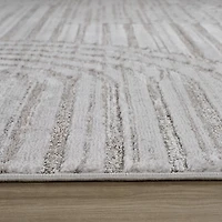 Tulum Grey Geometric Pattern Area Rug