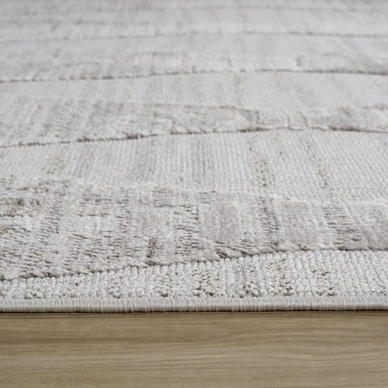 Tulum Grey Diamond-Inspired Area Rug