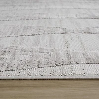 Tulum Grey Diamond-Inspired Area Rug