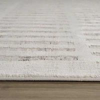 Tulum Beige Abstract Tribal Area Rug