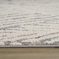 Valencia White Distressed Medallion Area Rug