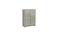 Gilly Grey Glossy Finish Bedroom Chest