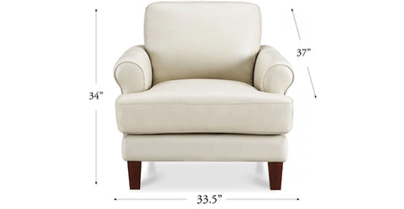 Austra Genuine Leather Accent Chair