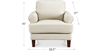 Austra Genuine Leather Accent Chair
