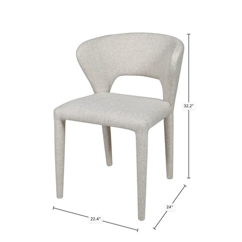 Dakota Dining Chair - Vanilla Tweed