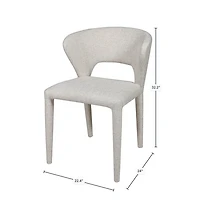 Dakota Dining Chair - Vanilla Tweed