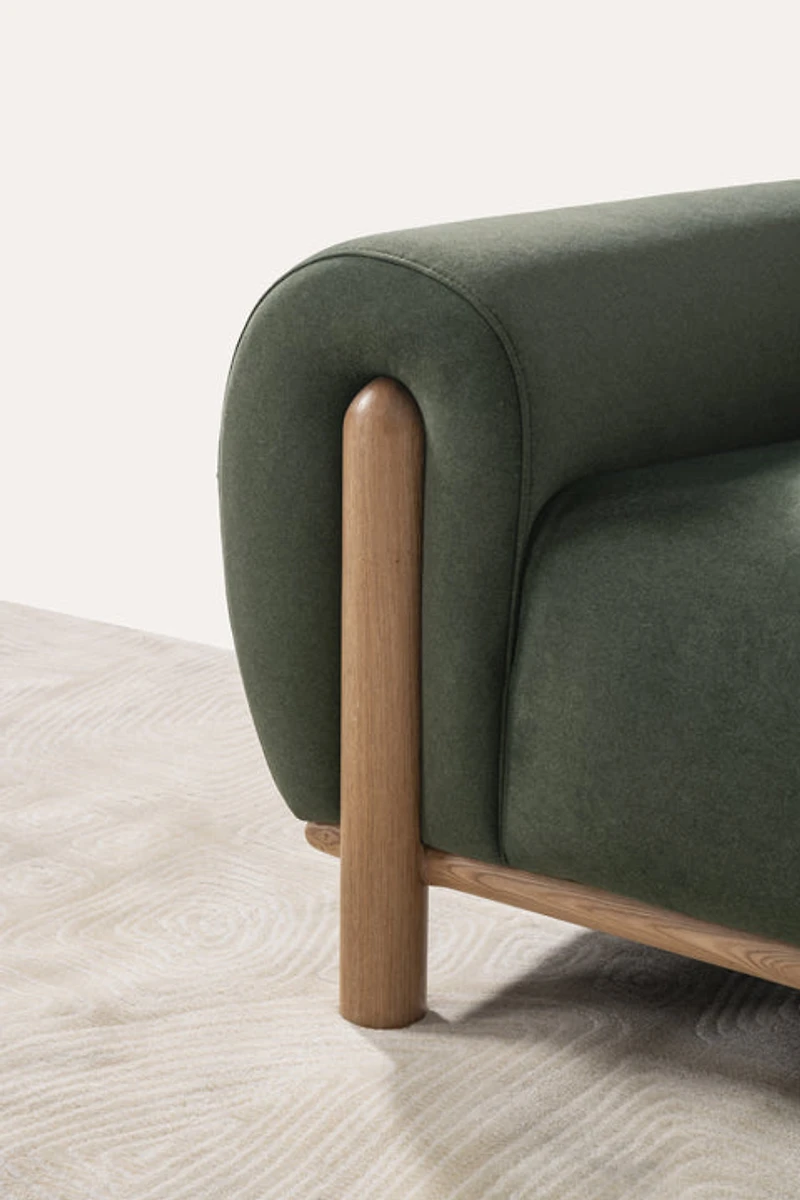 Elowen Sofa - Green Velvet