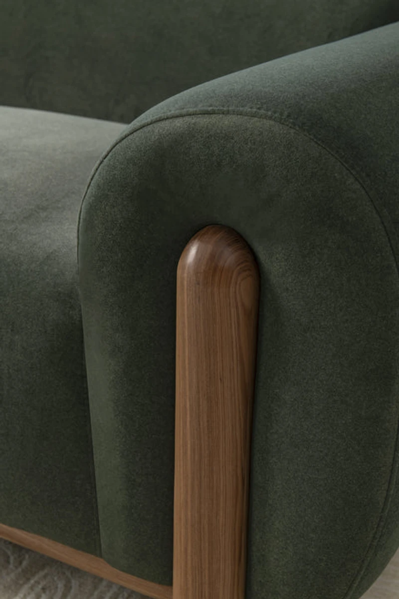 Elowen Sofa - Green Velvet