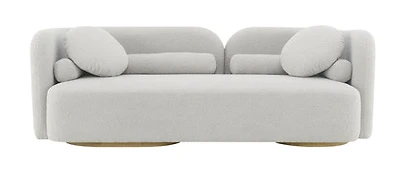 Freya Premium Boucle Fabric Sofa - Teddy Taupe