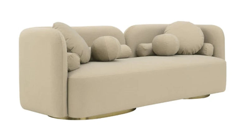 Freya Premium Mohair Fabric Sofa