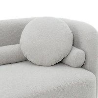 Freya Premium Boucle Fabric Sofa - Teddy Taupe