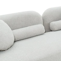 Freya Premium Boucle Fabric Sofa - Teddy Taupe