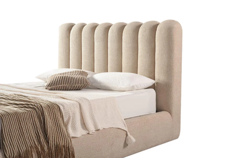 Mia Upholstered Hydraulic Storage Bed