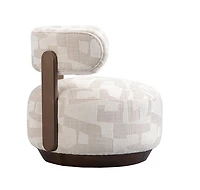 Greta Accent Chair – Soft Textured Fabric & Pine Frame