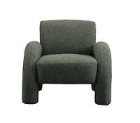 Leni Premium Boucle Accent Chair – Green