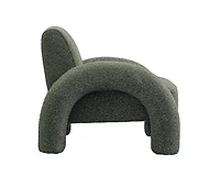Leni Premium Boucle Accent Chair – Green