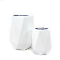 Ion Fiberclay Planter, White, 16in