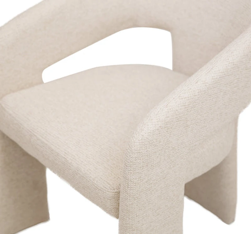 Dario Open-Back Upholstered Chair - Abby Flax