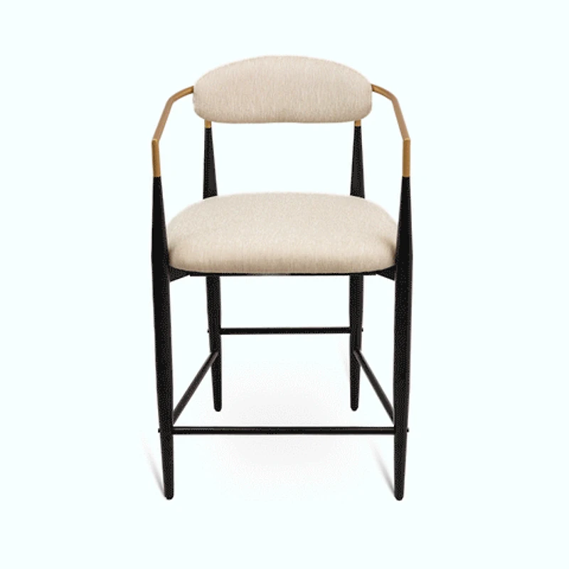 Pilla Counter Stool - Modern & Contemporary - Beige