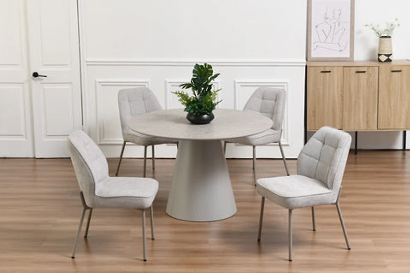 Alexios Round Matt Finish Dining Table