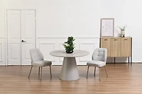 Alexios Round Matt Finish Dining Table