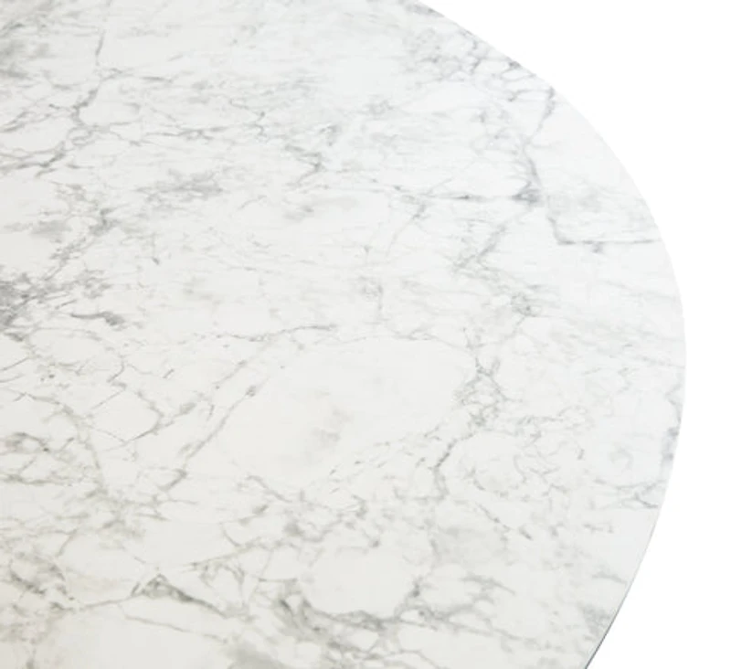 Tokyo Round Extendable Dining Table - Faux Marble
