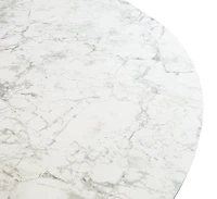 Tokyo Round Extendable Dining Table - Faux Marble