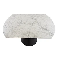 Tokyo Round Extendable Dining Table - Faux Marble