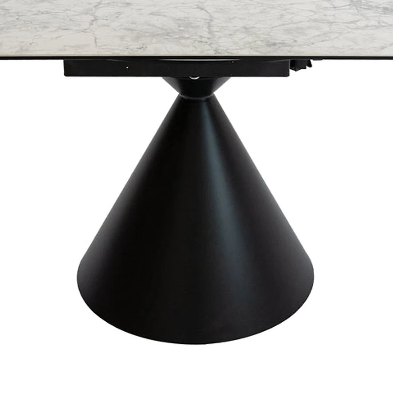 Tokyo Round Extendable Dining Table - Faux Marble