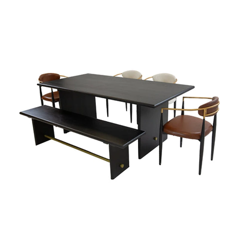 Gustav Solid Acacia Wood Dining Bench