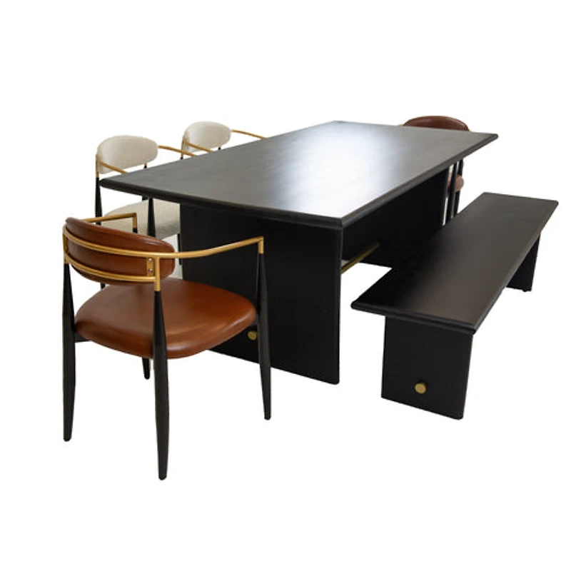 Gustav Solid Acacia Wood Dining Bench