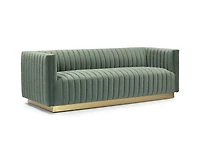 Elba Mid Century Retro Modern Sofa - Premium Velvet Green
