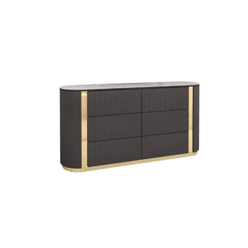 Evelyn 6 Drawer Two Tone Double Dresser