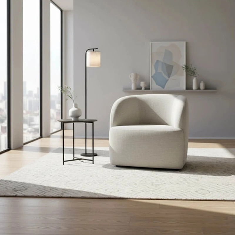 Wyeth Swivel Club Chair Austin Taupe