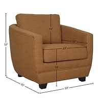 Baltimo Club Chair - Gold