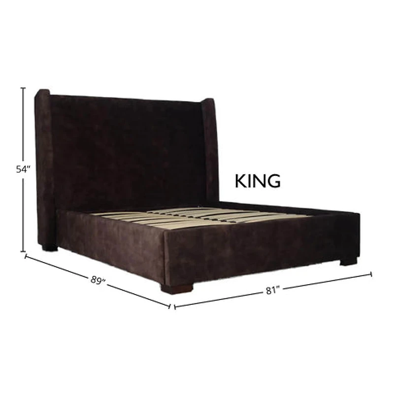 Bramley Storage Bed - Velvet Brown