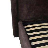 Bramley Storage Bed - Velvet Brown