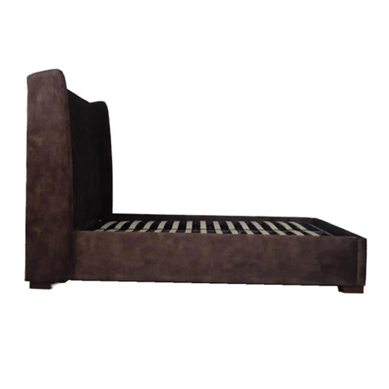 Bramley Storage Bed - Velvet Brown