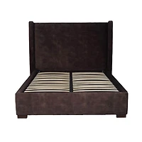 Bramley Storage Bed - Velvet Brown