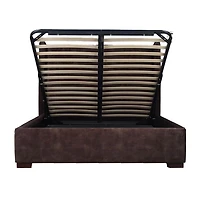 Bramley Storage Bed - Velvet Brown