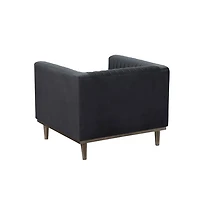 Sage Club Chair - Black Velvet